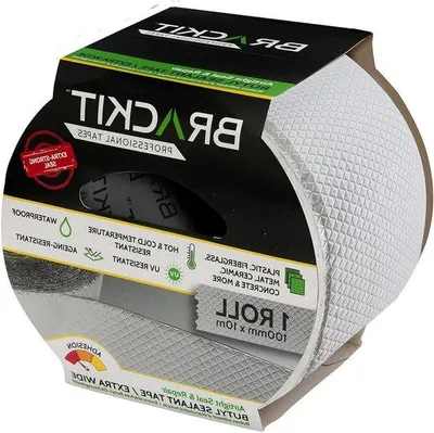 Immagine prodotto di Nastro butilico argentato extra spesso 100 mm x 10 m per impermeabilizzazione del tetto