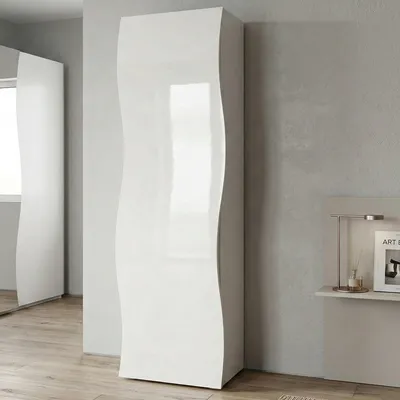 Image de Azalea - Armoire 1 Porte, Blanc, 1 Étagère  Italy