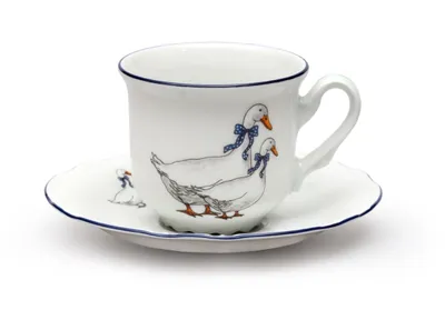 Produktbild von Thun 1794 Šálka s podšálkou, husi, 230 ml, porcelán, Constance, Thun