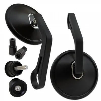 Image de Rétroviseur d'extrémité de guidon PRO 5 alu noir M16