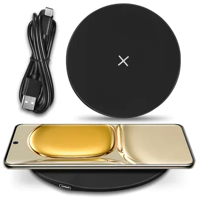 Produktbild von QI Wireless Induktives Schnell Ladegerät Huawei P50 Pro / Plus 15W Ladestation