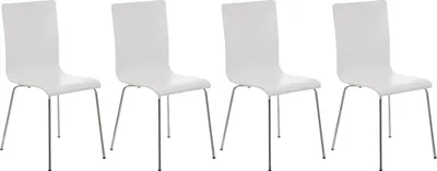 Produktbild von 4er Set Besucherstuhl HLO-CP1 weiß