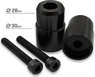 Produktbild von Lenkergewichte D28/30 Alu schwarz M8