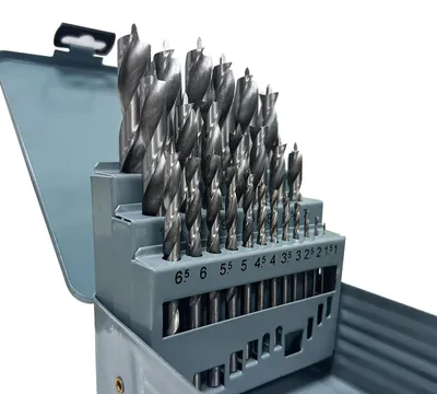 Imagen del producto de Juego de 25 brocas de madera para proyectos de bricolaje