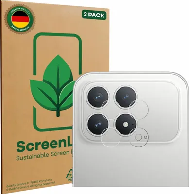 Produktbild von 2x ScreenLeaf Schutzfolie für Xiaomi Poco F8 Pro (NUR Kameraschutz) nachhaltiger Displayschutz Display Schutz Folie Klar Transparent