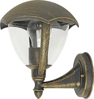 Immagine prodotto di Applique da esterno Miami oro antico 1xE27x40W in metallo, dimensioni: 23,8x20x21 cm, IP44, Rabalux