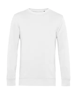 Produktbild von B&C Herren Pullover Rundhals Pulli Langarmshirt Sweater Sweatshirt, Größe:2XL, Farbe:Weiß