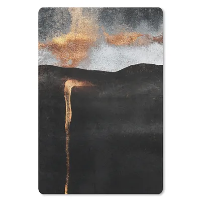 Produktbild von MuchoWow® Mauspad Mousepad Abstrakt - Gold - Chic - Schwarz - Grau 18x27 cm - Mousepads - Maus Mat - Pad - Mausunterlage