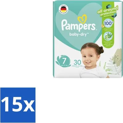 Produktbild von Pampers – Windeln – Active Baby Dry Größe 7 – 30 Windeln - Vorteilspack - 15 Stücke