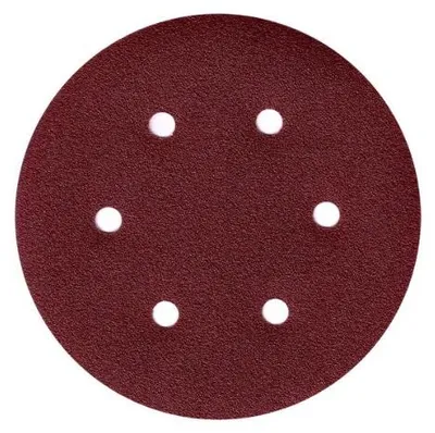 Produktbild von Schleifpapier Scheiben 150 mm mit 6 Löchern, Set von 50, Körnung 40