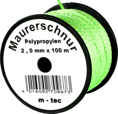 Produktbild von Lot-Maurerschnur 100 m x Ø 2,0 mm Grün-Fluoreszierend