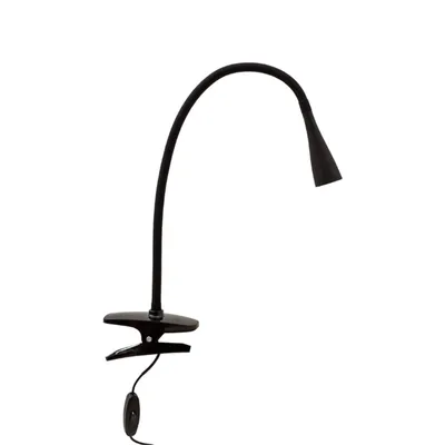 Produktbild von Lindby LED-Klemmleuchte Baris, schwarz, Höhe 44 cm, 3000K