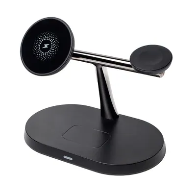 Produktbild von MaXlife Maxlife wireless charger 3in1 15W, black (MXWC-03)