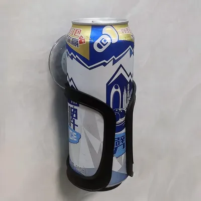 Produktbild von Bierdosen-Flaschenhalter, Dusch-Getränkehalter, Badezimmer-Becherhalter für alle Dosenflaschen, Bier, Weingetränk, Wand-Saugnapfhalter, Duschzubehör, gut Paket für Geschenk.