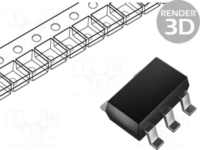 Produktbild von 3x Komparator Komparatoren: 1 LMV331IDBVR SMD-Komparatoren universell 2,7÷5,5V