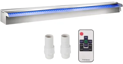 Zdjęcie produktu dla Vevor Fontanna Do Basenu Ze Stali Nierdzewnej Led Rgb 90X11 5X8Cm Z Pilotem