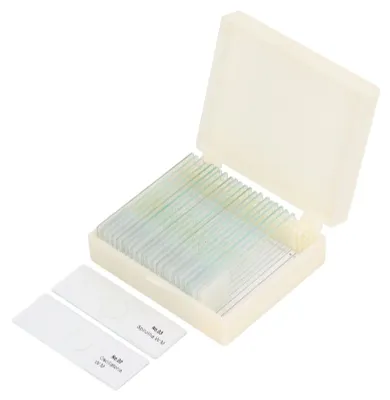 Mikroskop-Objektträger, 25 Stück, optisches Glas, transparent