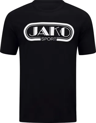 Zdjęcie produktu dla JAKO Uni  T-Shirt Retro, Kolor:czarny, Rozmiar:XL