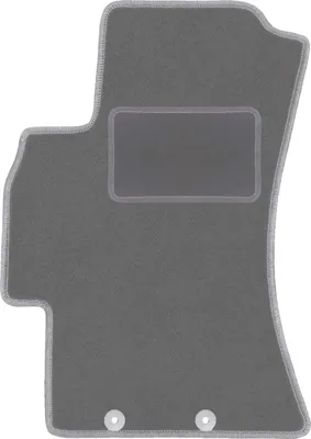 Produktbild von Fahrerfußmatte Velours graphit passend für Subaru Forester III (2008-2013, SUV) – mit Befestigungen – passgenau