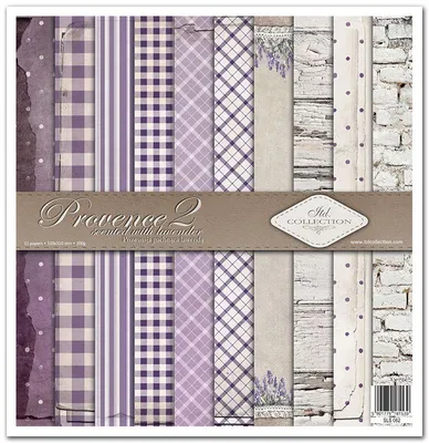 Produktbild von Scrapbooking-Papier Set 30×30 cm – SLS-062 Provence scented with lavender 2 – ITD Collection