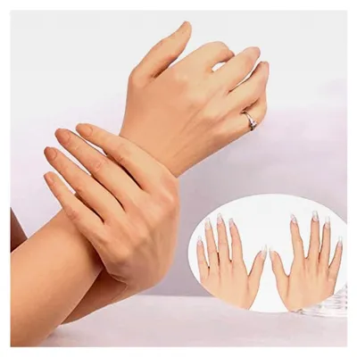 Produktbild von Silikonhandschuhe für Damen, 1 Paar, weiche, realistische Haut, lange Handschuhe