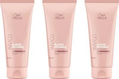 Produktbild von Invigo Blonde Recharge Refreshing Conditioner / Kühl Blond 3x200 ml