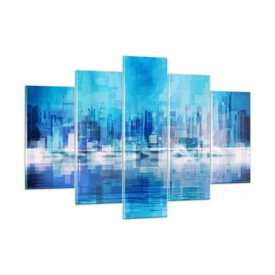 Produktbild von Bilder auf glas - Stadt Aussicht Wasser - 150x100cm - Glasbilder - Wandbilder - Kunstdruck - zum Aufhängen bereit - Wanddekoration aus Glas - Glas Bilder - Wandbild auf Glas - GEA150x100-3488