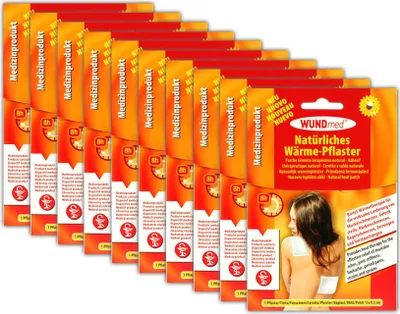 Produktbild von 10x Wärme-Pflaster Schmerzpflaster Wärmepads Rücken Schulter Wärmepflaster