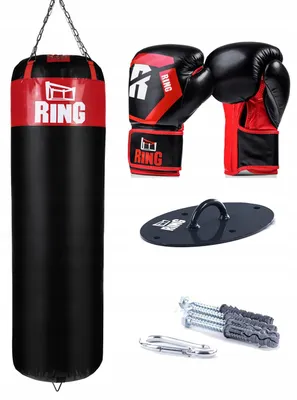 Produktbild von Ring RZP-130/14 Boxsack Set 130cm mit 14oz Handschuhen und Halterung