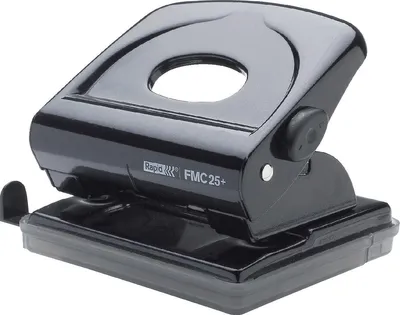 Produktbild von Bürolocher FMC25+ Metall 30 Blatt schwarz Packung mit 20 Stück