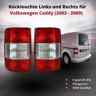 Produktbild von Rückleuchte Heckleuchte Rücklicht Links und Rechts für Volkswagen Caddy (2003 - 2009) OEM:2K0945095D/2K0945096D