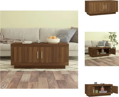 Produktbild von vidaXL Couchtisch Braun Eichen-Optik 102x50x45 cm Holzwerkstoff -  Couchtische