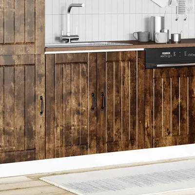 Produktbild von vidaXL Spülenunterschrank Lucca Räuchereiche Holzwerkstoff