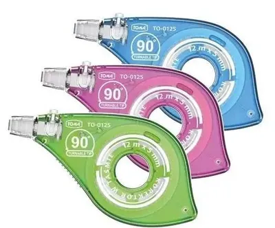 Zdjęcie produktu dla Korektor w taśmie TOMA 12 m obrotowa końcówka 90*