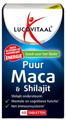 Productafbeelding van Lucovitaal Maca & Shilajit Puur 60 tabletten