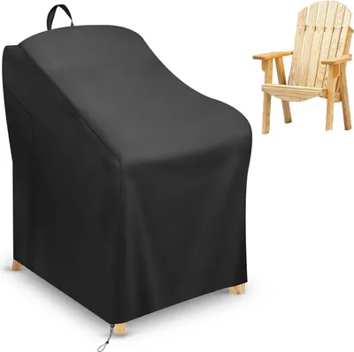 Obrázok produktu pre Kryt na záhradné stoličky Adirondack, kryt na záhradnú stoličku, záhradná stolička Adirondack, tkanina Oxford 420D, poťah, nepremokavý, odolný voči UV žiareniu, kryt na záhradné stoličky