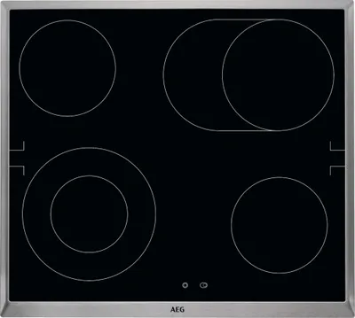 Produktbild von AEG 3000 Radiant Hob / Herdgebundenes Glaskeramikkochfeld / 60 cm HE604062XB Schwarz