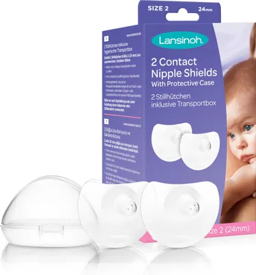 Obrázok produktu pre Lansinoh, Pokrývky bradaviek pri dojčení 24 mm, 2 kusy