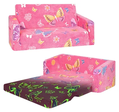 Kinderbank 2-in-1 ausklappbar, Schaumstoff, faltbar, 90x42x42 cm