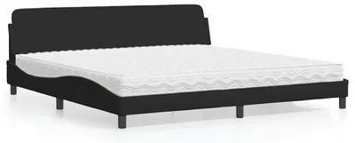 Imagen del producto de vidaXL Cama con colchón "Dover", color , 200x200 cm, tapizada en tela