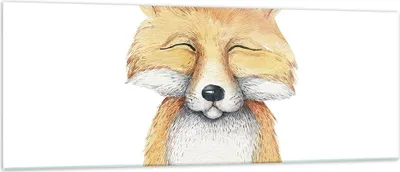 Produktbild von Bilder auf glas - Einteilig - Cartoon Fuchs Kind - 140x50cm - Glasbilder - Wandbilder - Bilder - zum Aufhängen bereit - Wanddekoration aus Glas - Glas Bilder - Wandbild auf Glas - GAB140x50-4878