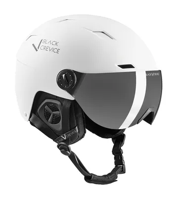 Produktbild von BLACK CREVICE Ski-& Snowboardhelm - Modell KIRCHBERG | Visierhelm | Farbe: Weiß | 58-61 cm