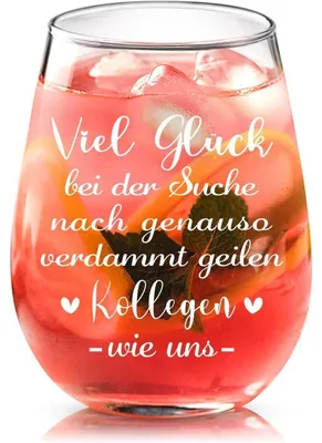 Produktbild von Weinglas 450 ml Abschiedsgeschenk Kollegen Dankeschön Jobwechsel