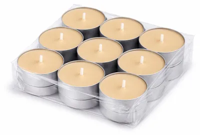 Produktbild von Duft-Teelichter 18er Pack – Duft Vanille, ca. 4 Stunden Brenndauer, Teelicht Kerzen aus Wachs, rund Ø 4 cm, hergestellt in der EU, für Indoor & Outdoor