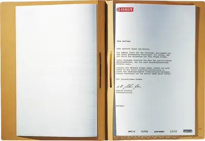 Produktbild von Leitz Pendelhefter 21870000 DIN A4 Combi-Zweifalz naturbraun