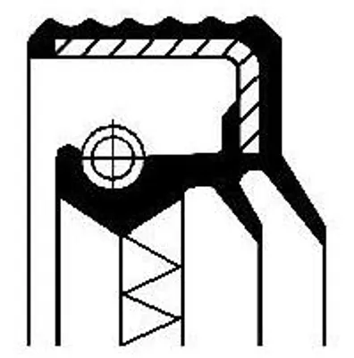 Produktbild von CORTECO Wellenringdichtung, Differential x