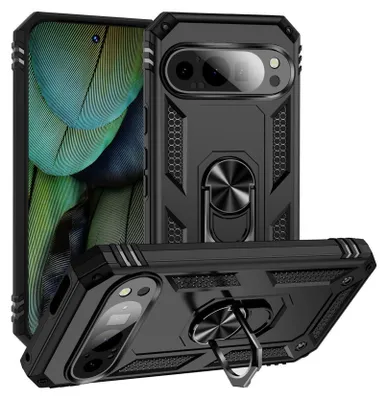 Zdjęcie produktu dla Etui na telefon komórkowy Armor Shield do Google Pixel 9 Pro Ultra Hybrid Case, czarny