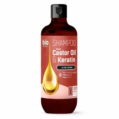 Produktbild von Bio Naturell Shampoo Black Castor Oil & Keratin 355 ml