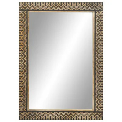 Immagine prodotto di Specchio da Bagno 50x70 cm in Legno Massello di Mango e Vetro