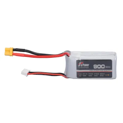 Image de Accumulateur LiPo 25C 900 mAh Connecteur XT30 Pack d'accus RC stable et puissant pour hélicoptère RC à voilure fixe, 2S, 7.4 V